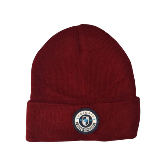 gorro granate Miñóns de punto para hombre EE Exclusive