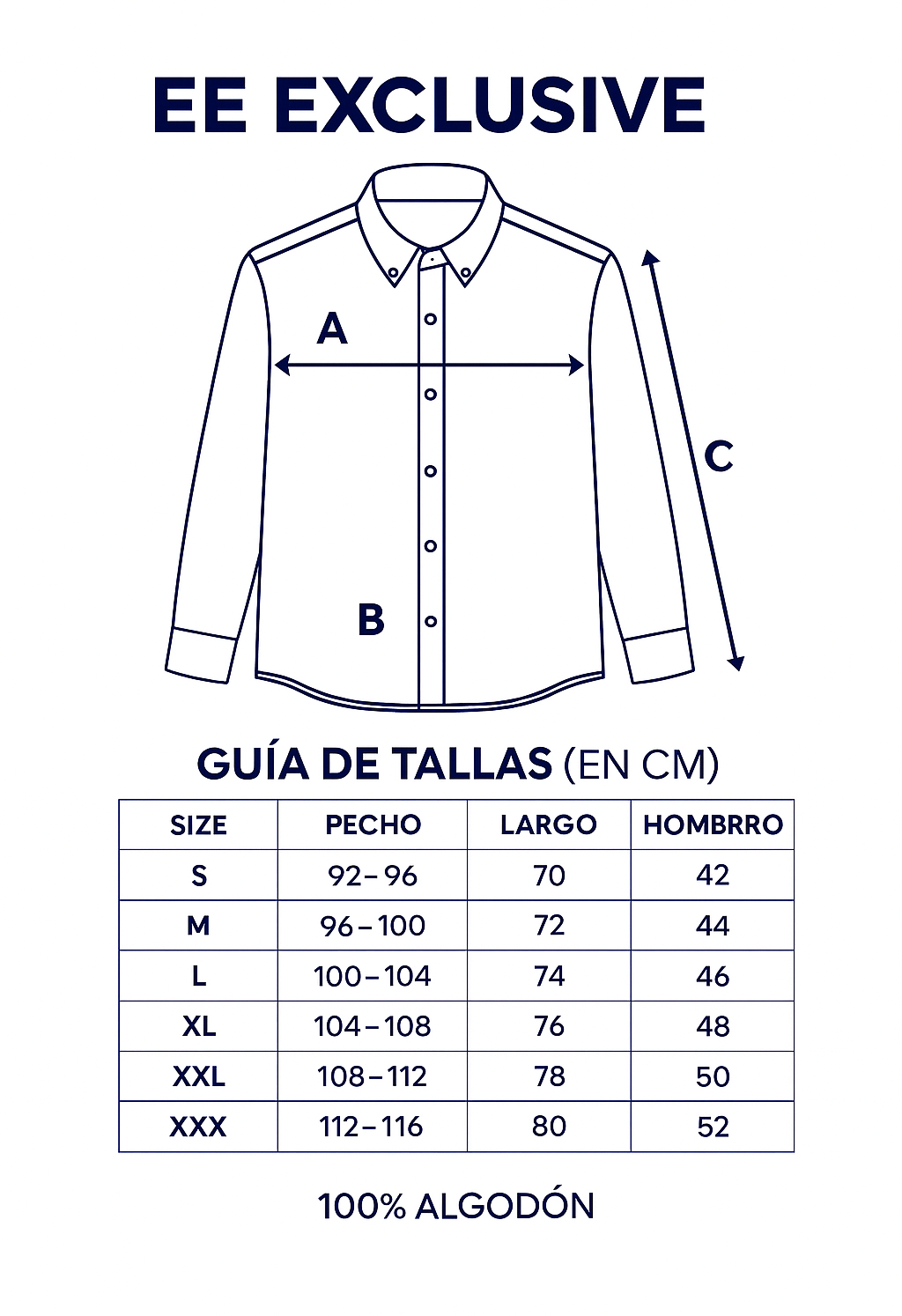 Guía de tallas