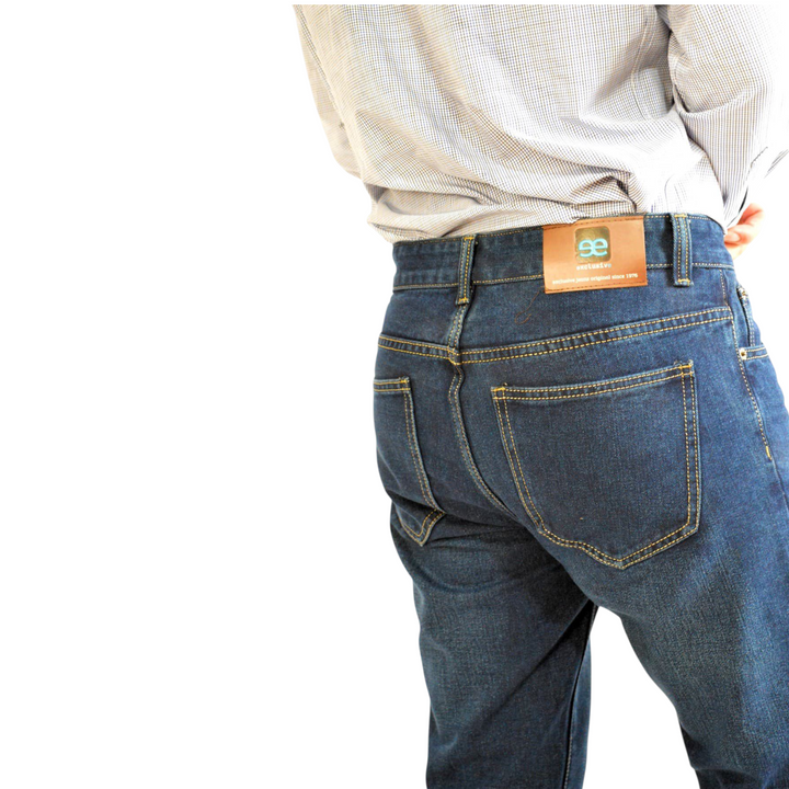 vaqueros rectos azul hombre Ubay vista trasera EE Exclusive