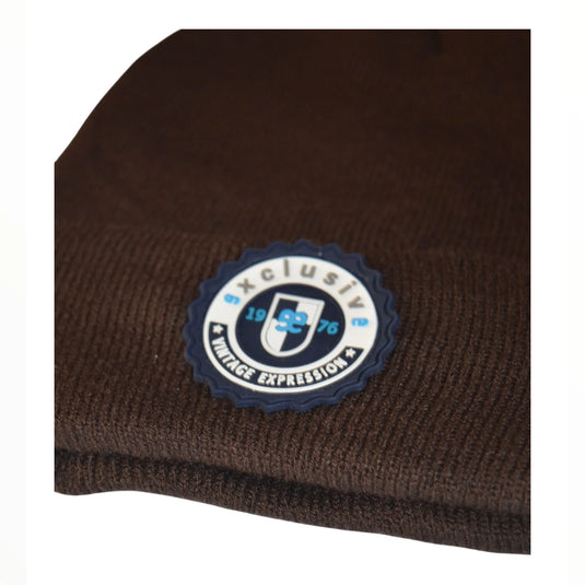 vista lateral gorro marrón Miñóns para hombre