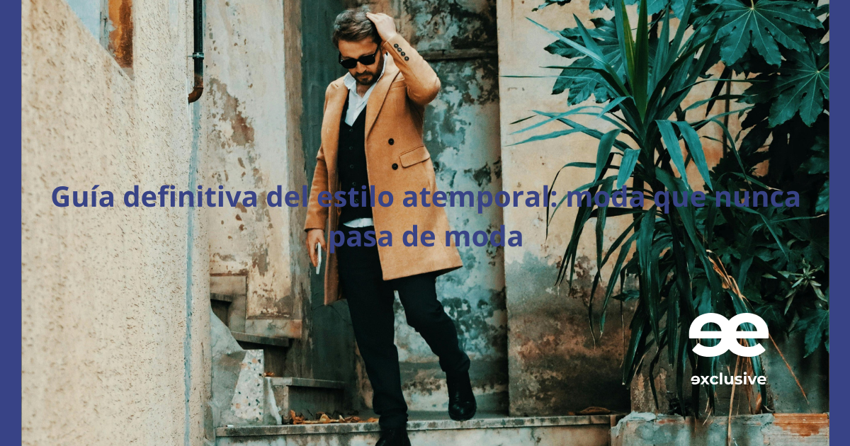 Hombre con abrigo camel en entorno urbano, estilo atemporal EE Exclusive