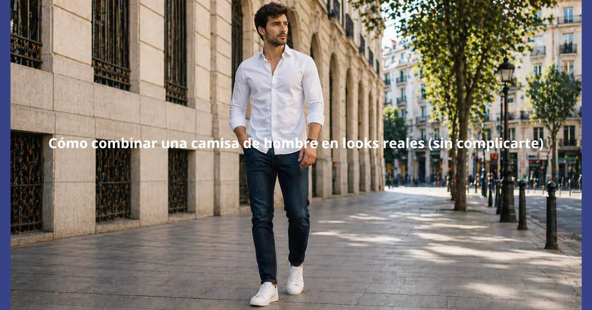 cómo combinar camisa de hombre en look urbano elegante sin esfuerzo