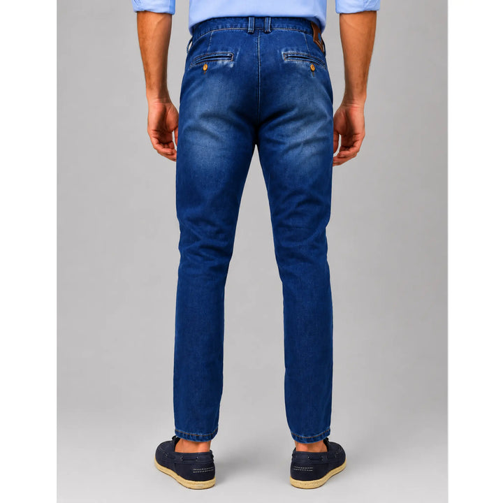 Pantalón vaquero azul para hombre EE Exclusive vista trasera
