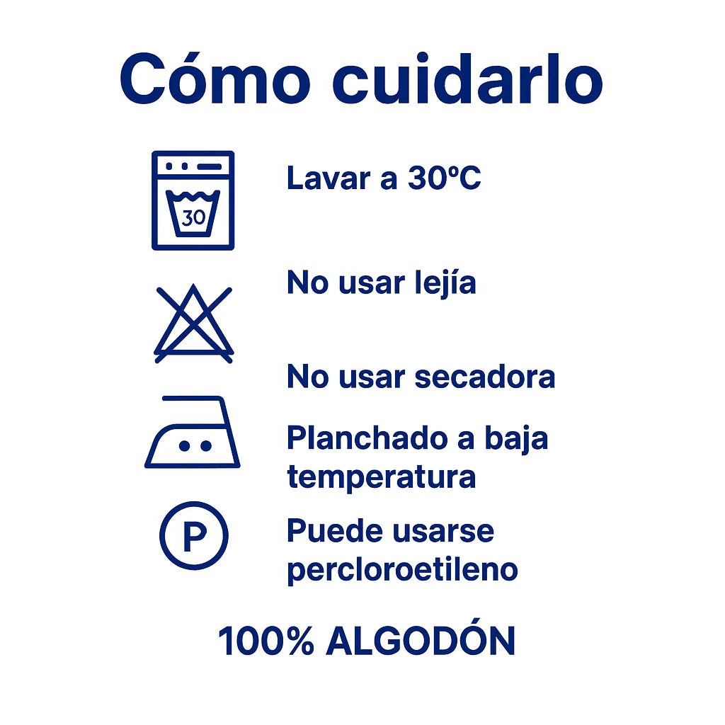 Instrucciones de cuidado