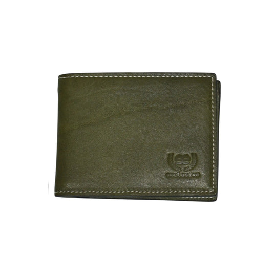 Cartera verde de piel para hombre hecha en Ubrique EE Exclusive