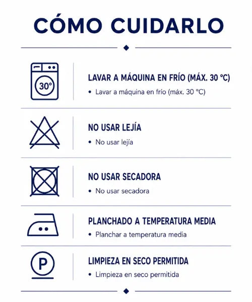 Instrucciones de cuidado