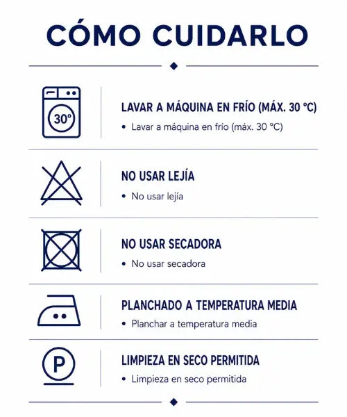 Instrucciones de cuidado