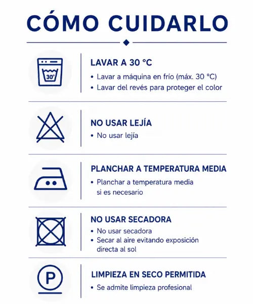 Instrucciones de cuidado