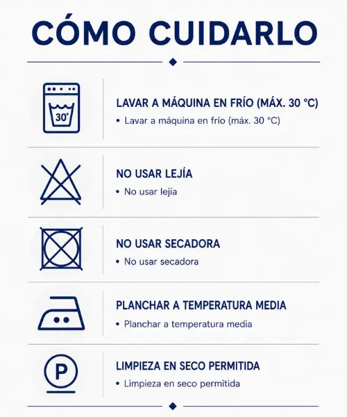 Instrucciones de cuidado