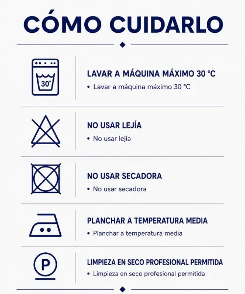 Instrucciones de cuidado