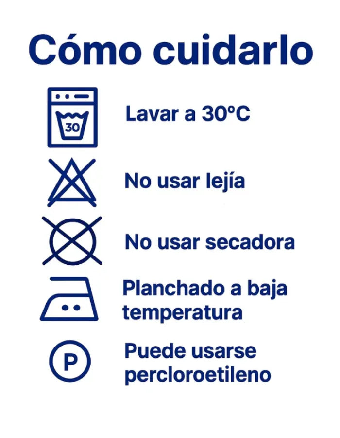 Instrucciones de cuidado