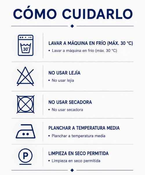 Instrucciones de cuidado