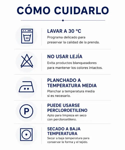 Instrucciones de cuidado
