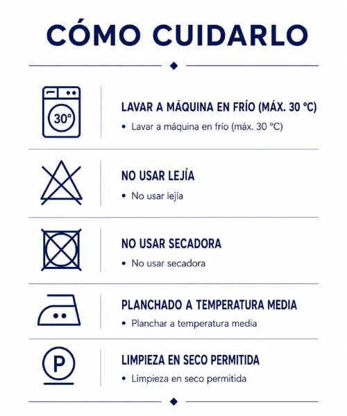 Instrucciones de cuidado