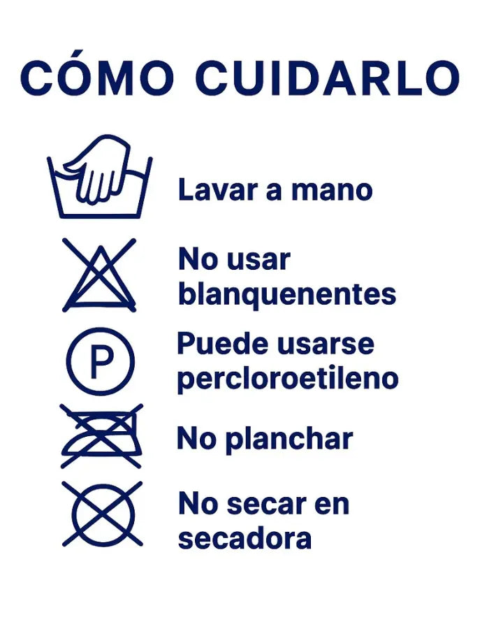 Instrucciones de cuidado