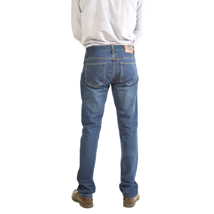 Vista trasera del pantalón Ubay vaquero azul hombre EE Exclusive