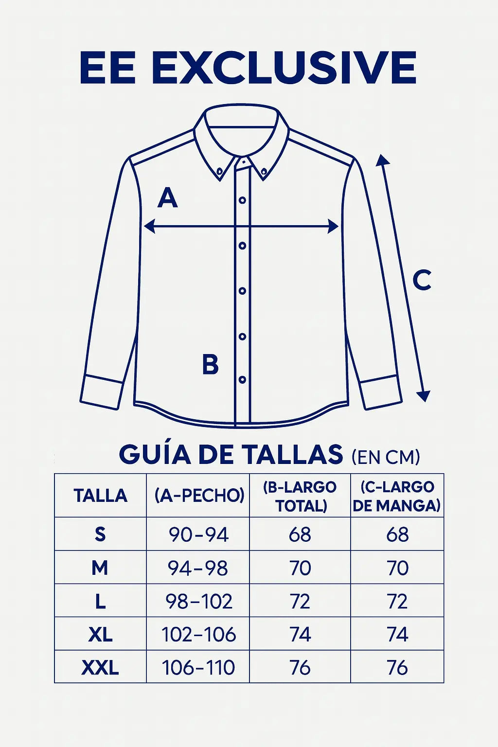 Guía de tallas