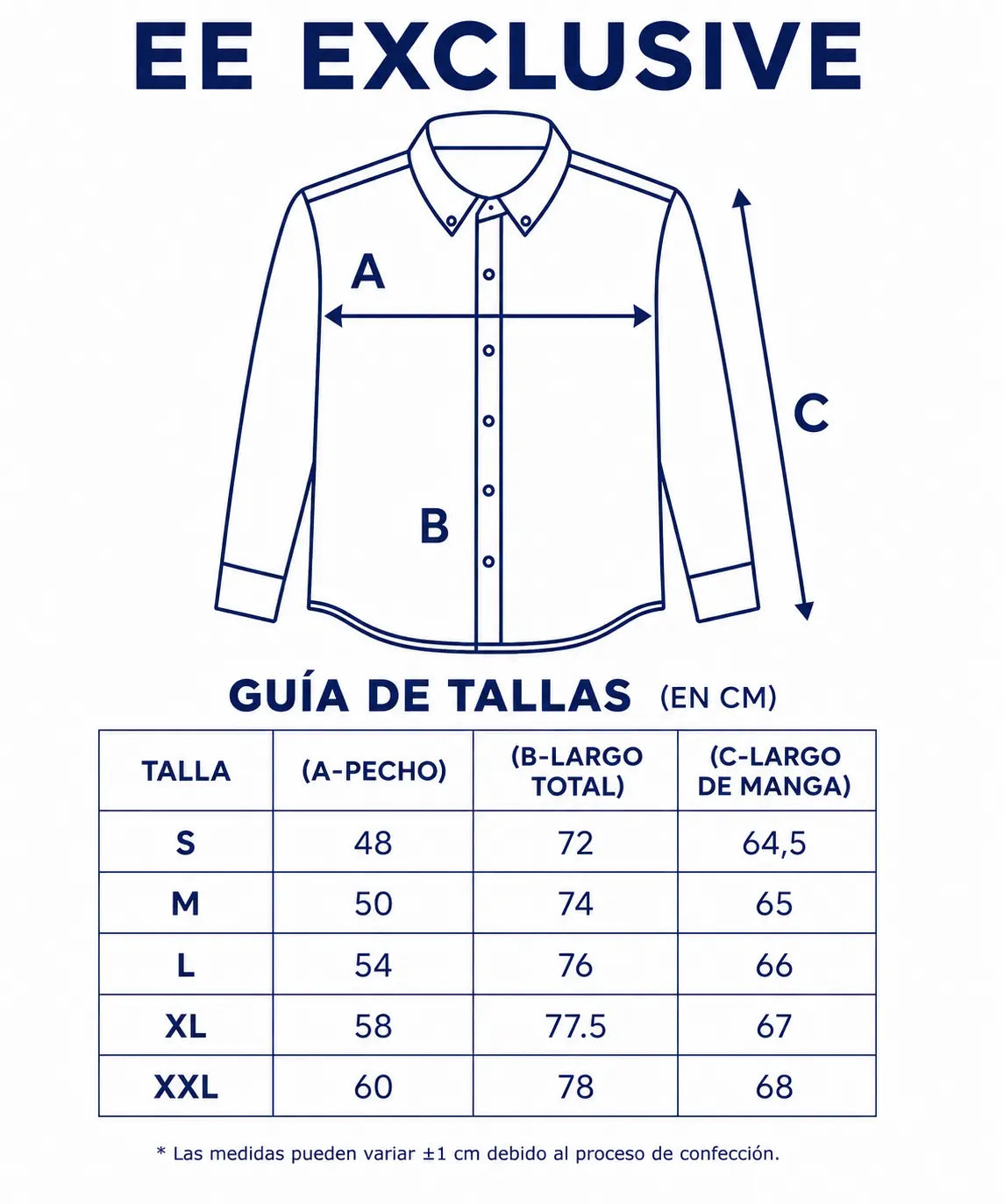 Guía de tallas
