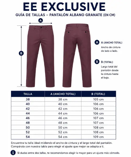 Guía de tallas