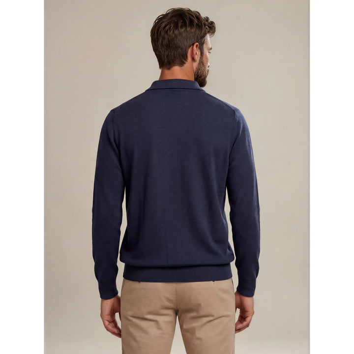 Vista trasera del jersey azul marino Kilagi para hombre de EE Exclusive
