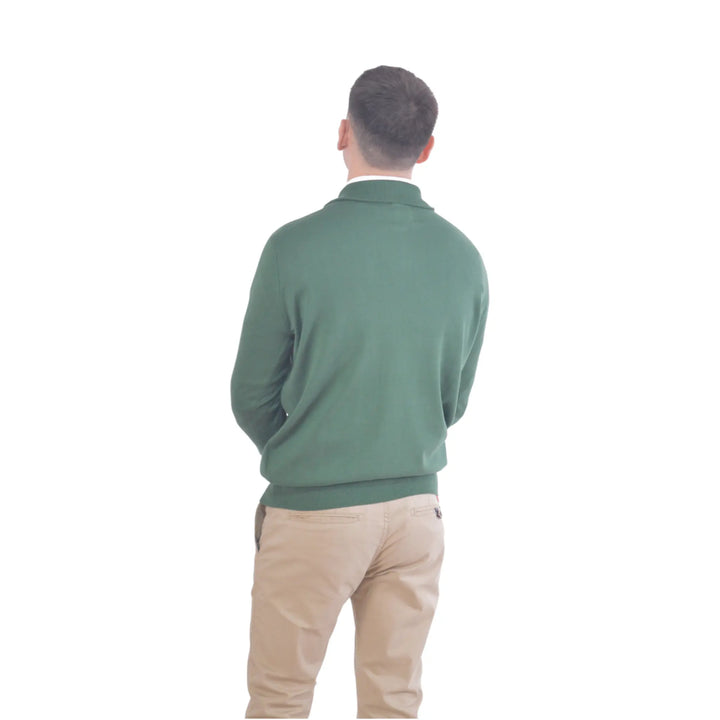 Jersey Kilagi verde para hombre – detalle posterior completo.