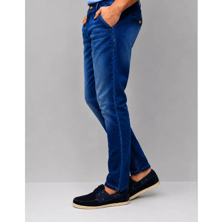 Pantalón vaquero azul para hombre EE Exclusive vista lateral